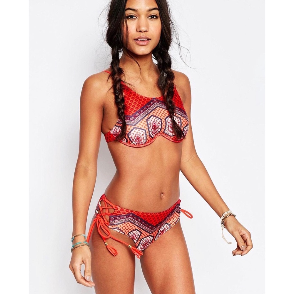 NWT MinkPink Rosewater Two Piece Bikini sz S